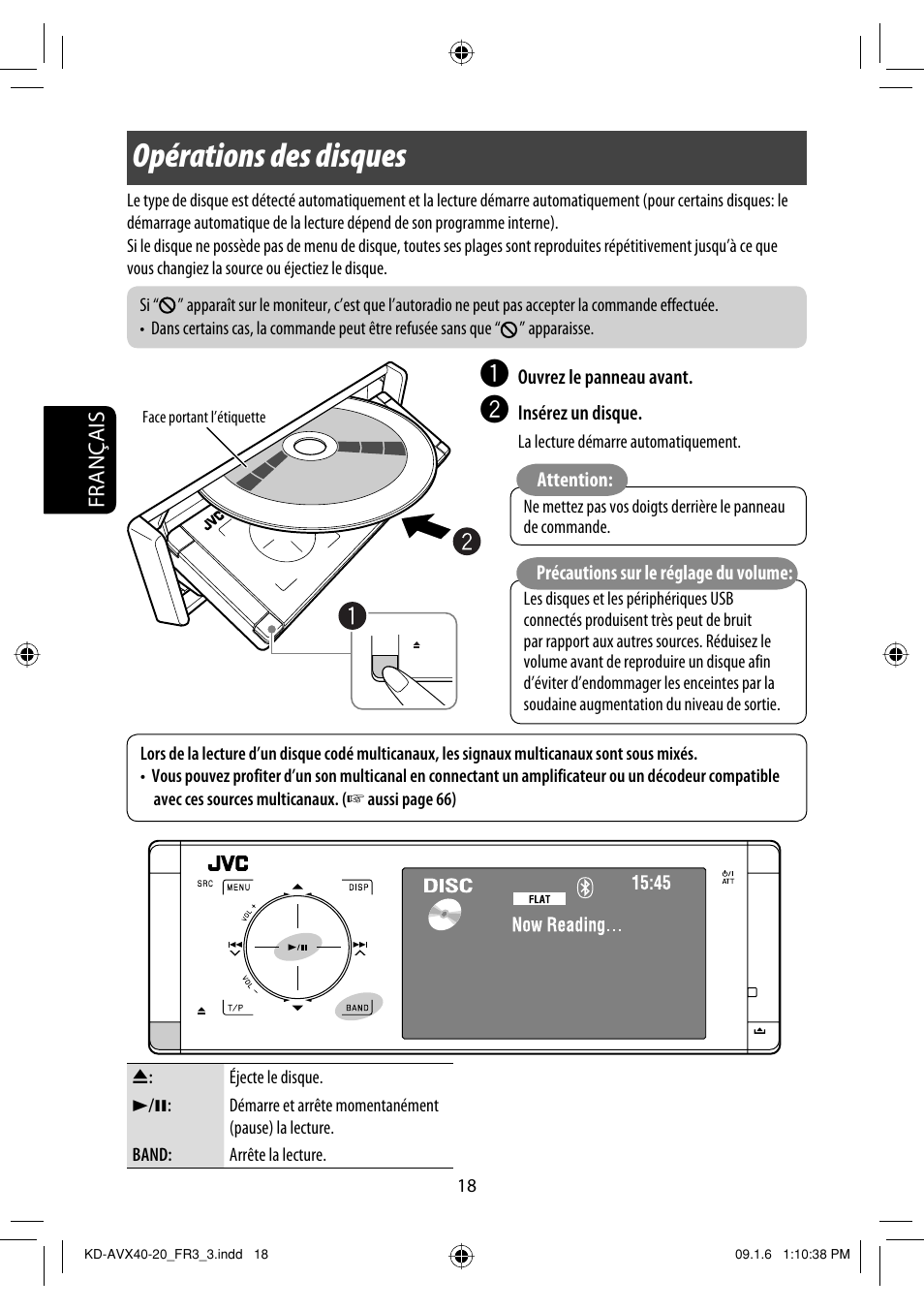 Opérations des disques | JVC KD-AVX40 User Manual | Page 164 / 292