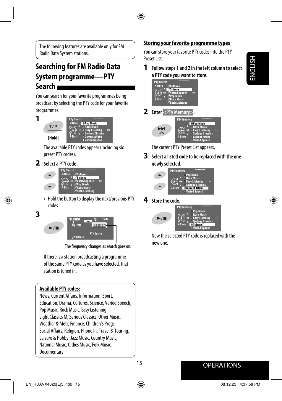 JVC KD-AVX40 User Manual | Page 17 / 292