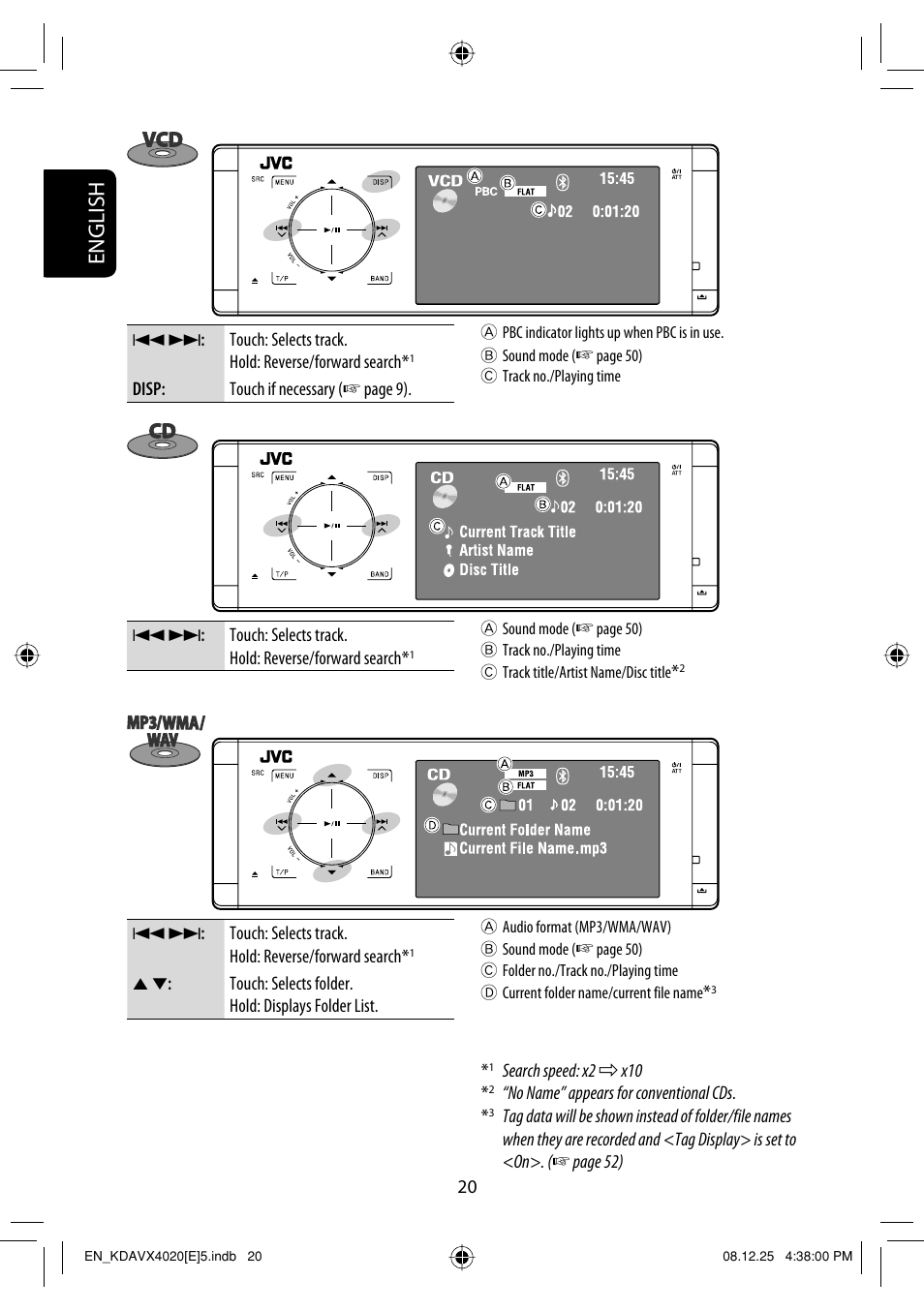 English | JVC KD-AVX40 User Manual | Page 22 / 292
