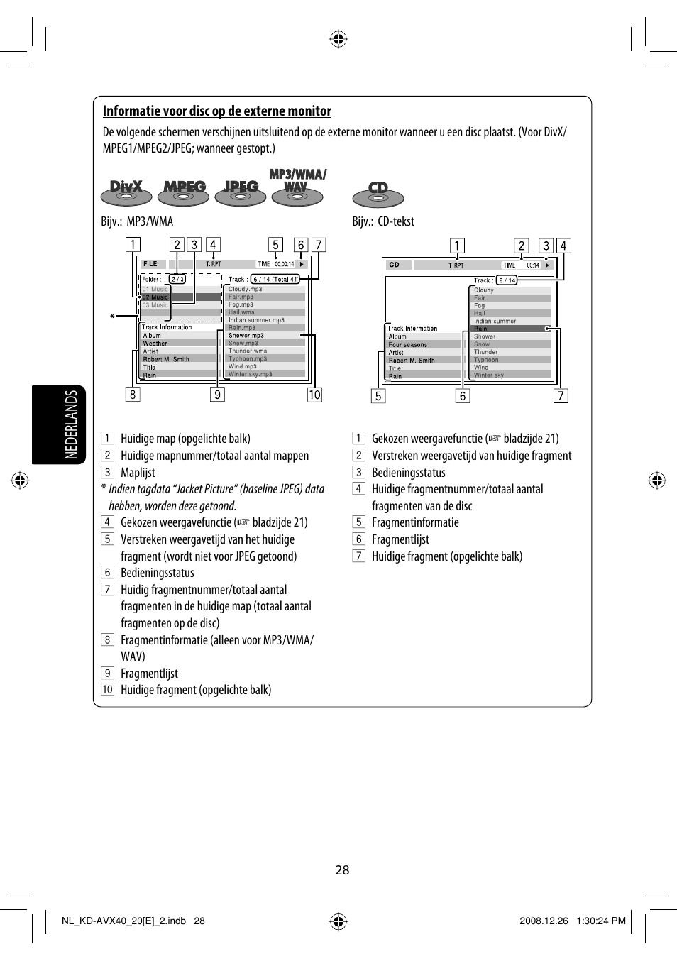 Nederlands | JVC KD-AVX40 User Manual | Page 246 / 292