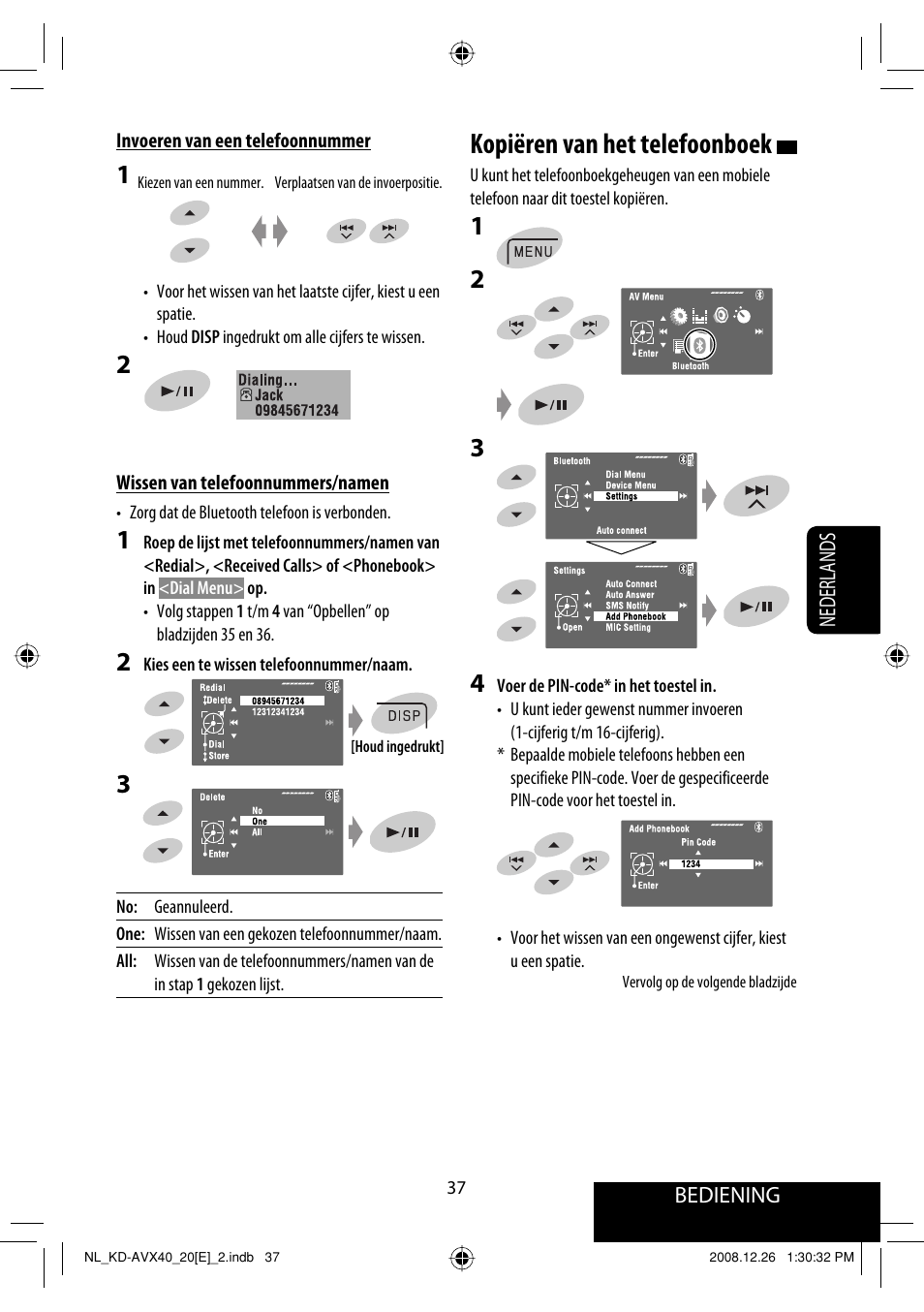 Kopiëren van het telefoonboek | JVC KD-AVX40 User Manual | Page 255 / 292