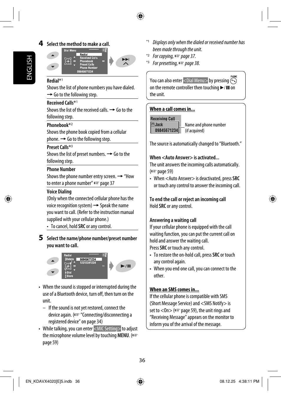 English | JVC KD-AVX40 User Manual | Page 38 / 292