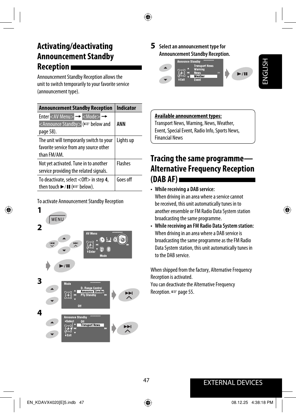 JVC KD-AVX40 User Manual | Page 49 / 292