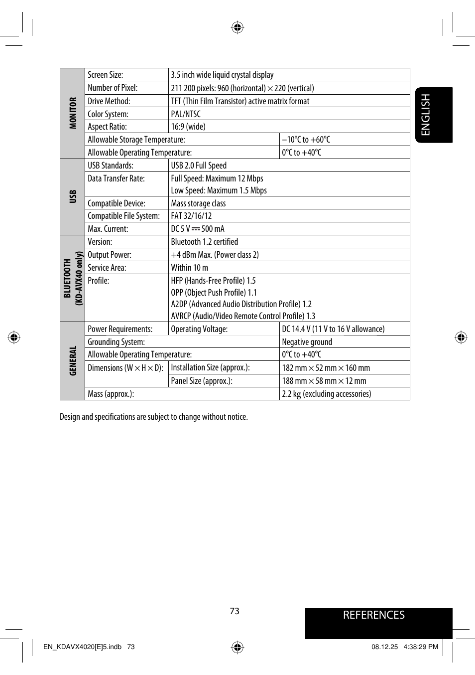 References english | JVC KD-AVX40 User Manual | Page 75 / 292
