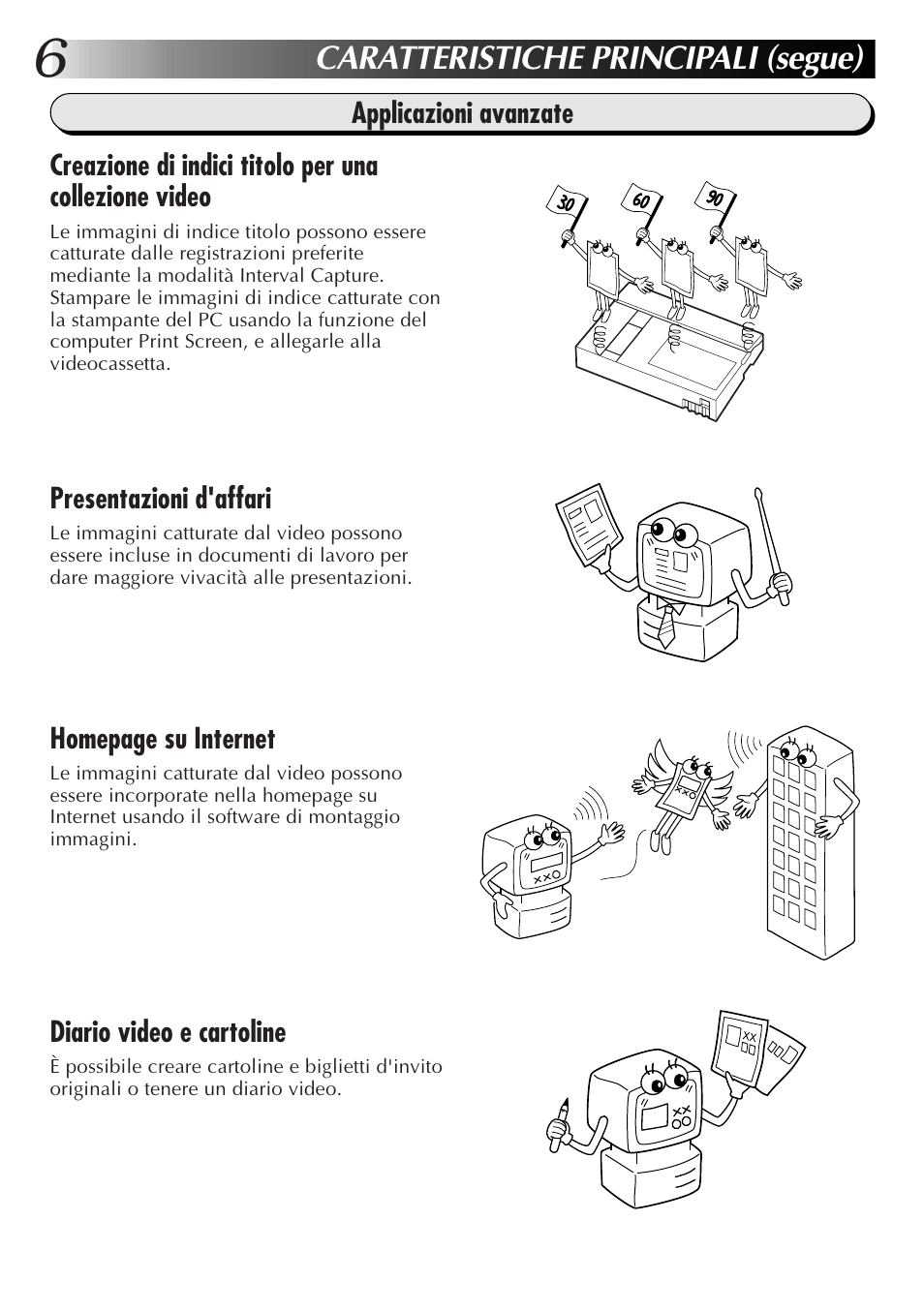 Caratteristiche principali (segue) | JVC GR-DVL300 User Manual | Page 56 / 124