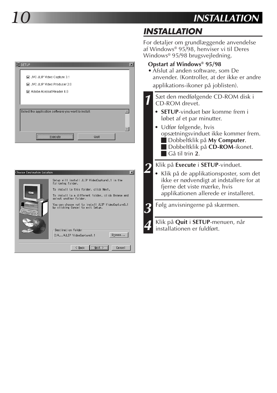 Installation | JVC GR-DVL300 User Manual | Page 70 / 124