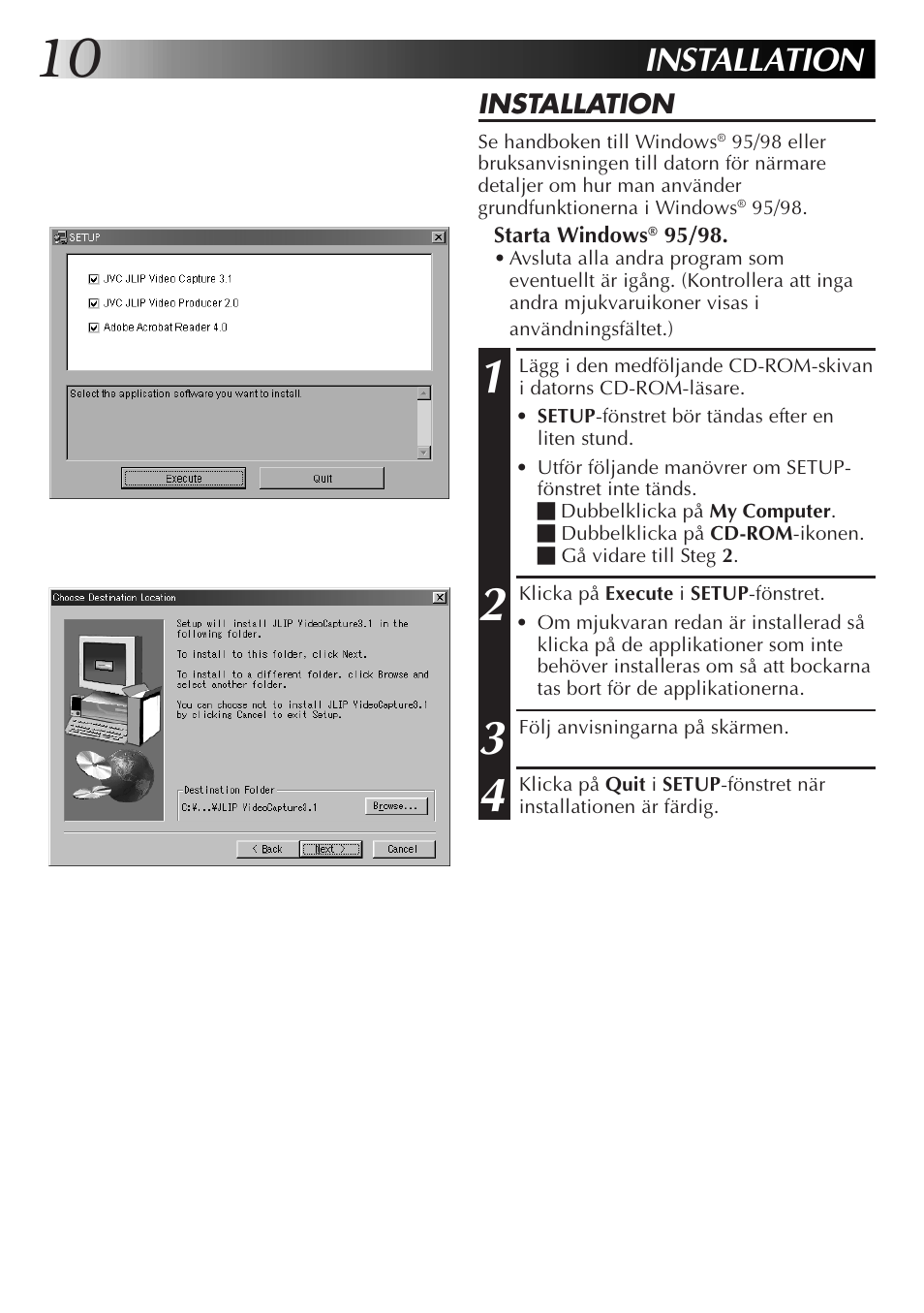 Installation | JVC GR-DVL300 User Manual | Page 90 / 124