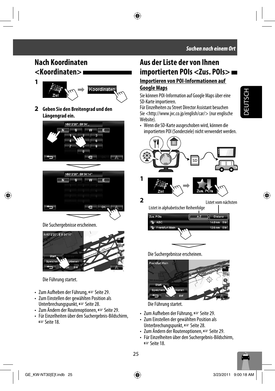 Nach koordinaten <koordinaten, Deutsch | JVC KW-NT30 User Manual | Page 115 / 274