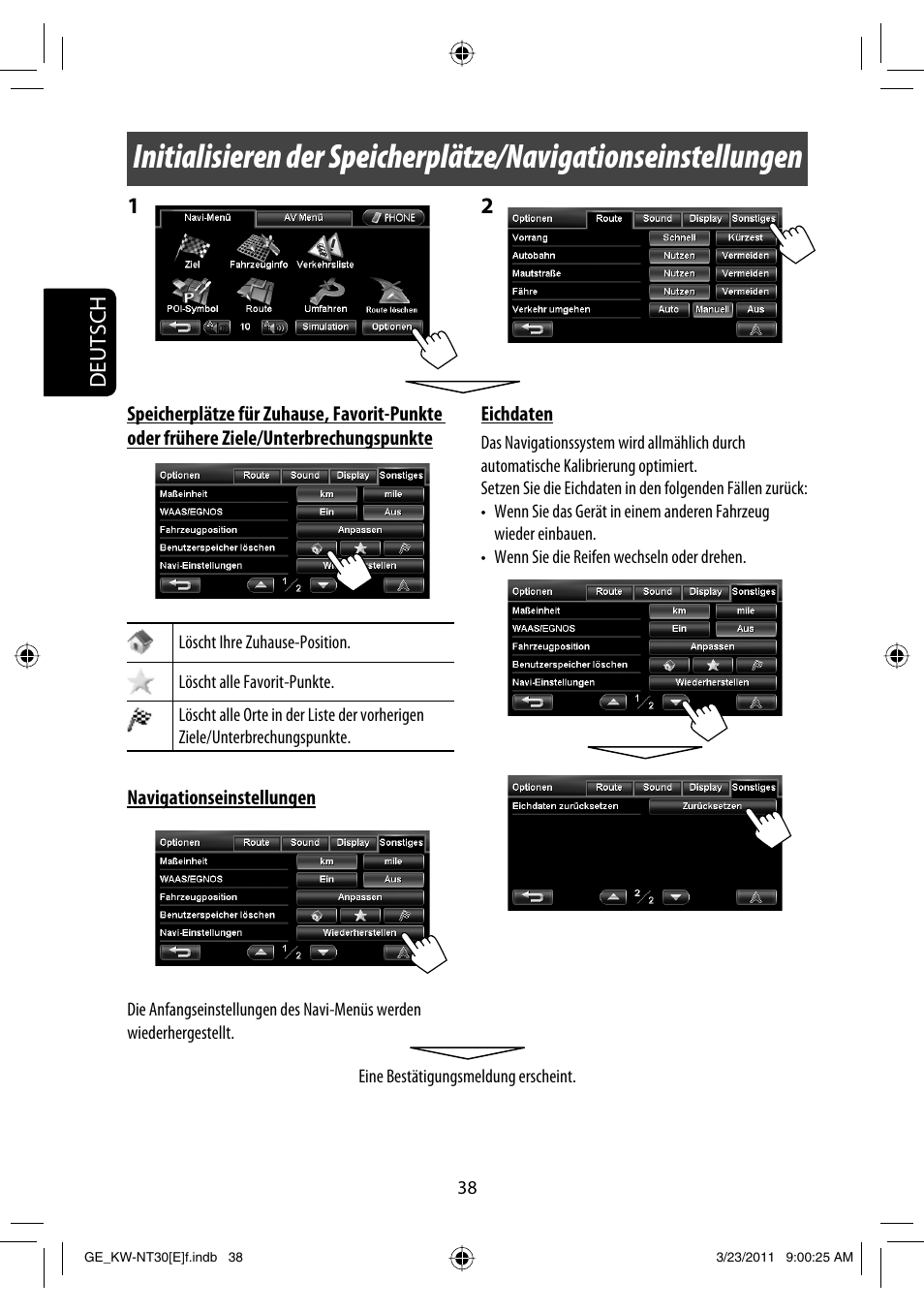 Deutsch | JVC KW-NT30 User Manual | Page 128 / 274