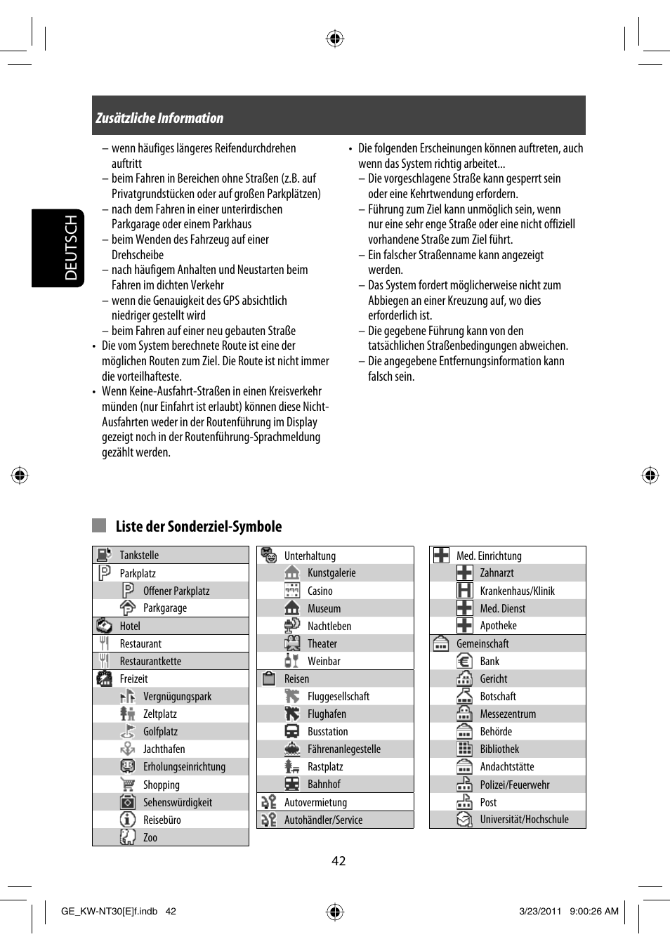 Deutsch liste der sonderziel-symbole | JVC KW-NT30 User Manual | Page 132 / 274