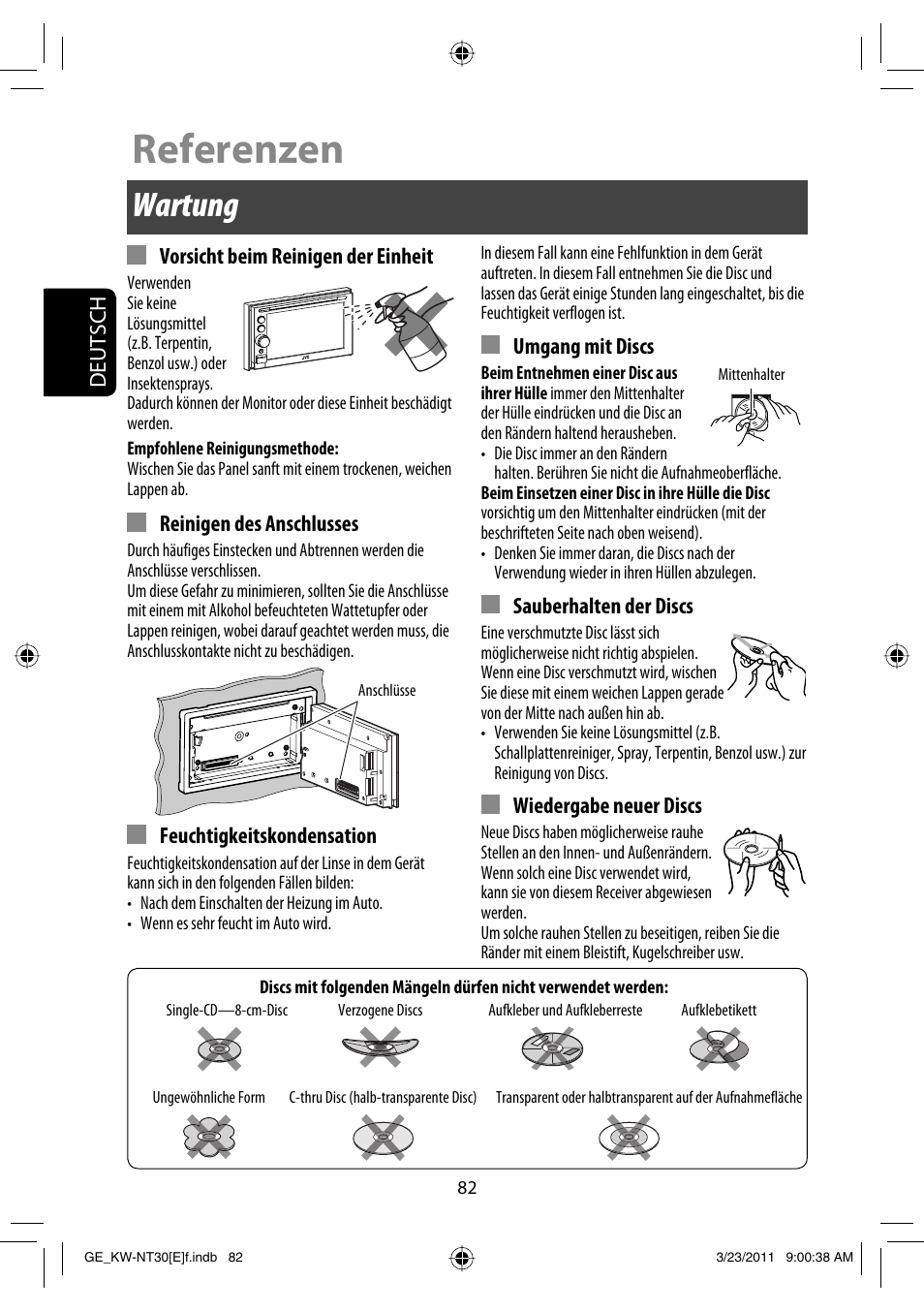 Referenzen, Wartung | JVC KW-NT30 User Manual | Page 172 / 274