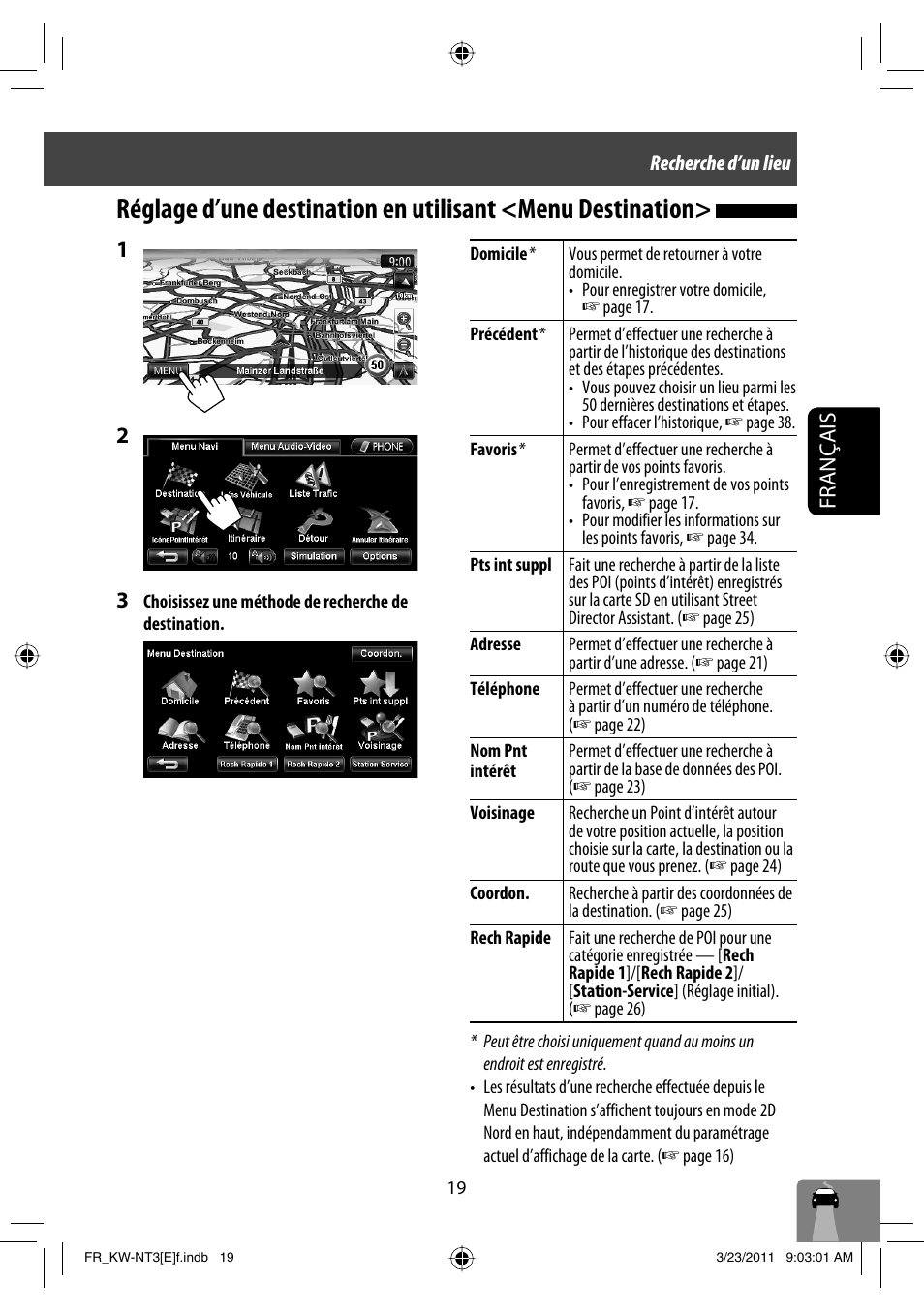 Français | JVC KW-NT30 User Manual | Page 199 / 274