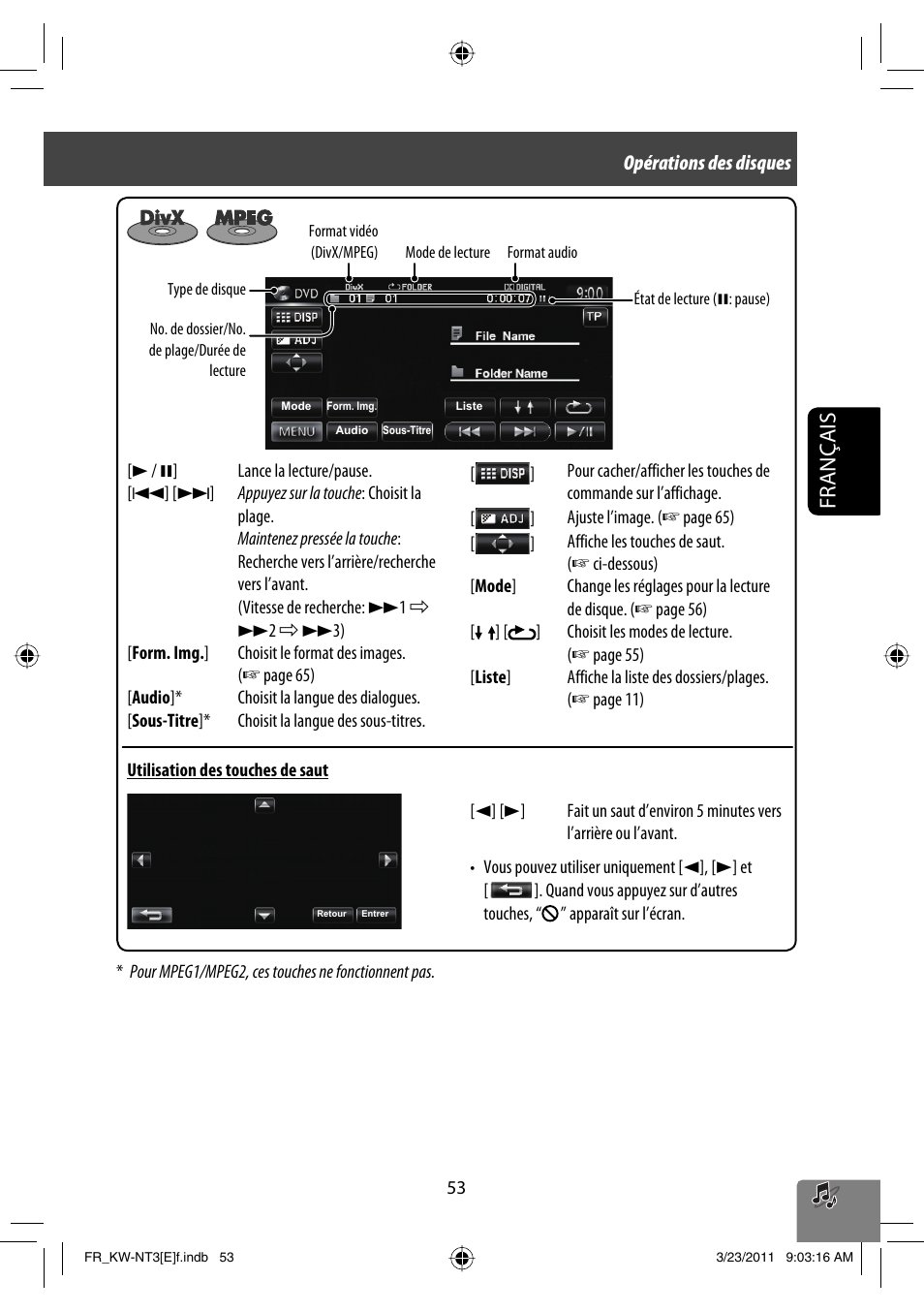 Français | JVC KW-NT30 User Manual | Page 233 / 274