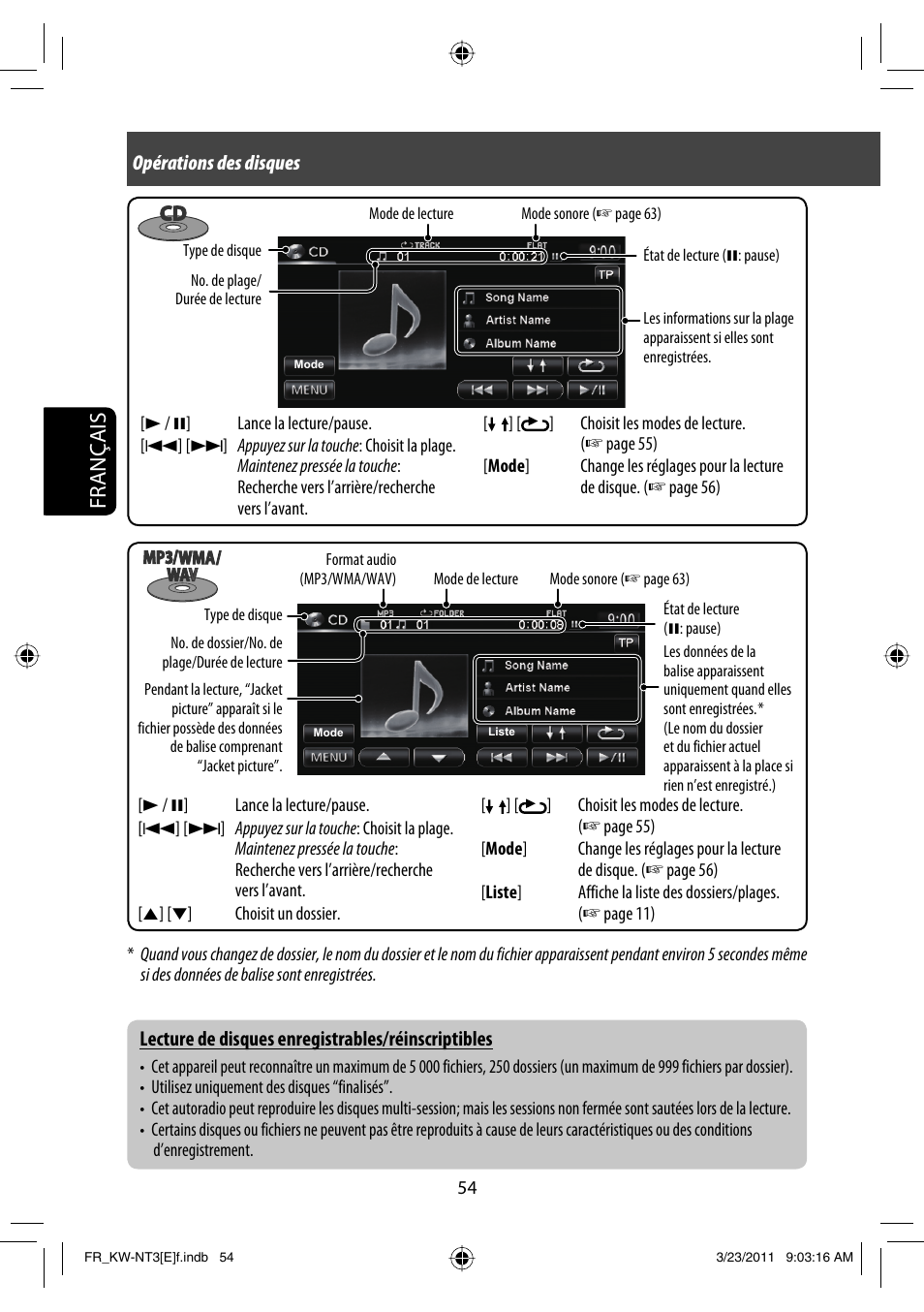 Français | JVC KW-NT30 User Manual | Page 234 / 274