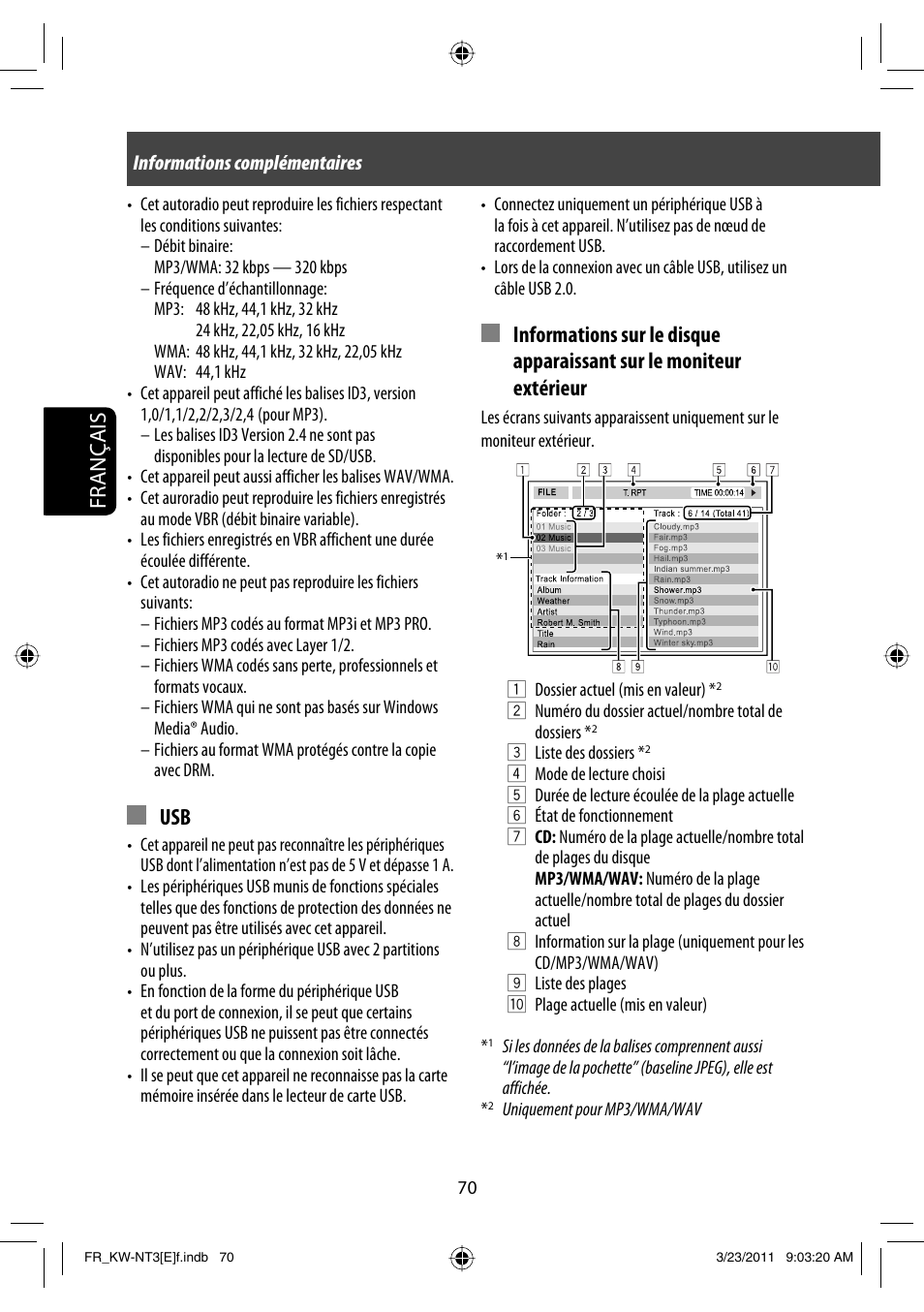 Français | JVC KW-NT30 User Manual | Page 250 / 274