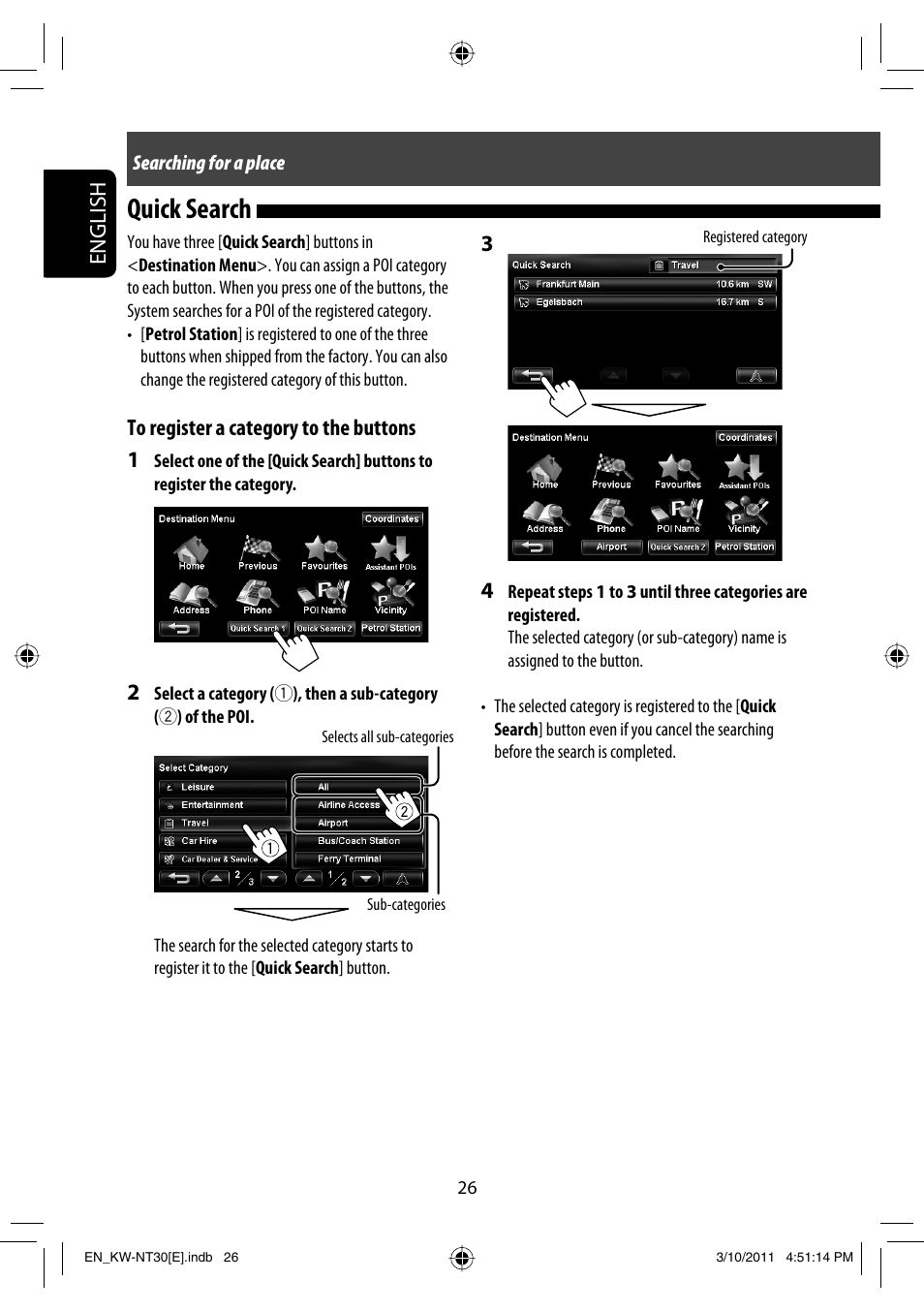 Quick search, Tentative, English | JVC KW-NT30 User Manual | Page 26 / 274