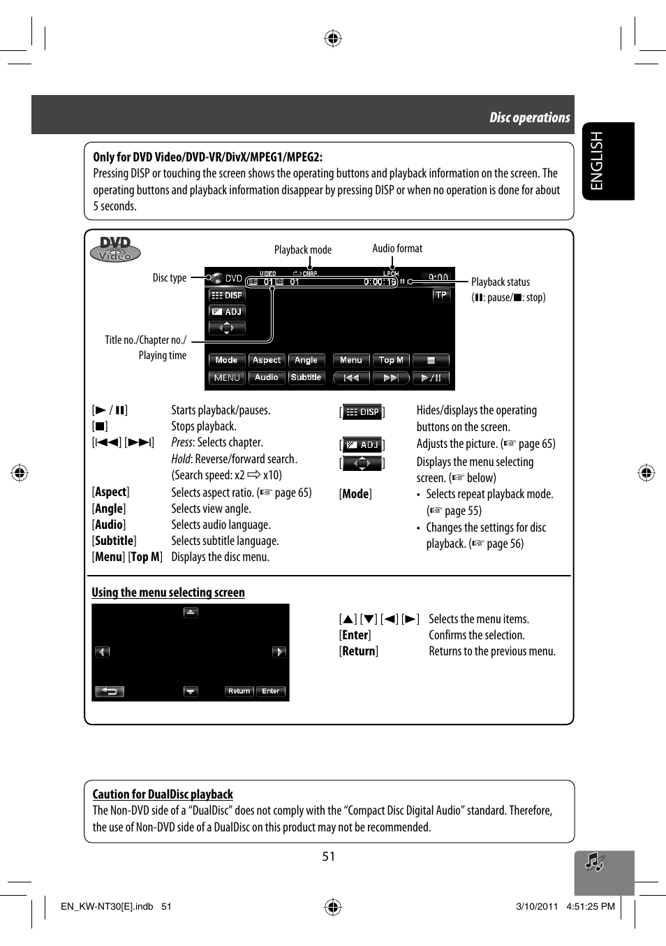 English | JVC KW-NT30 User Manual | Page 51 / 274