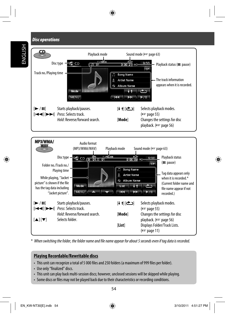 English | JVC KW-NT30 User Manual | Page 54 / 274