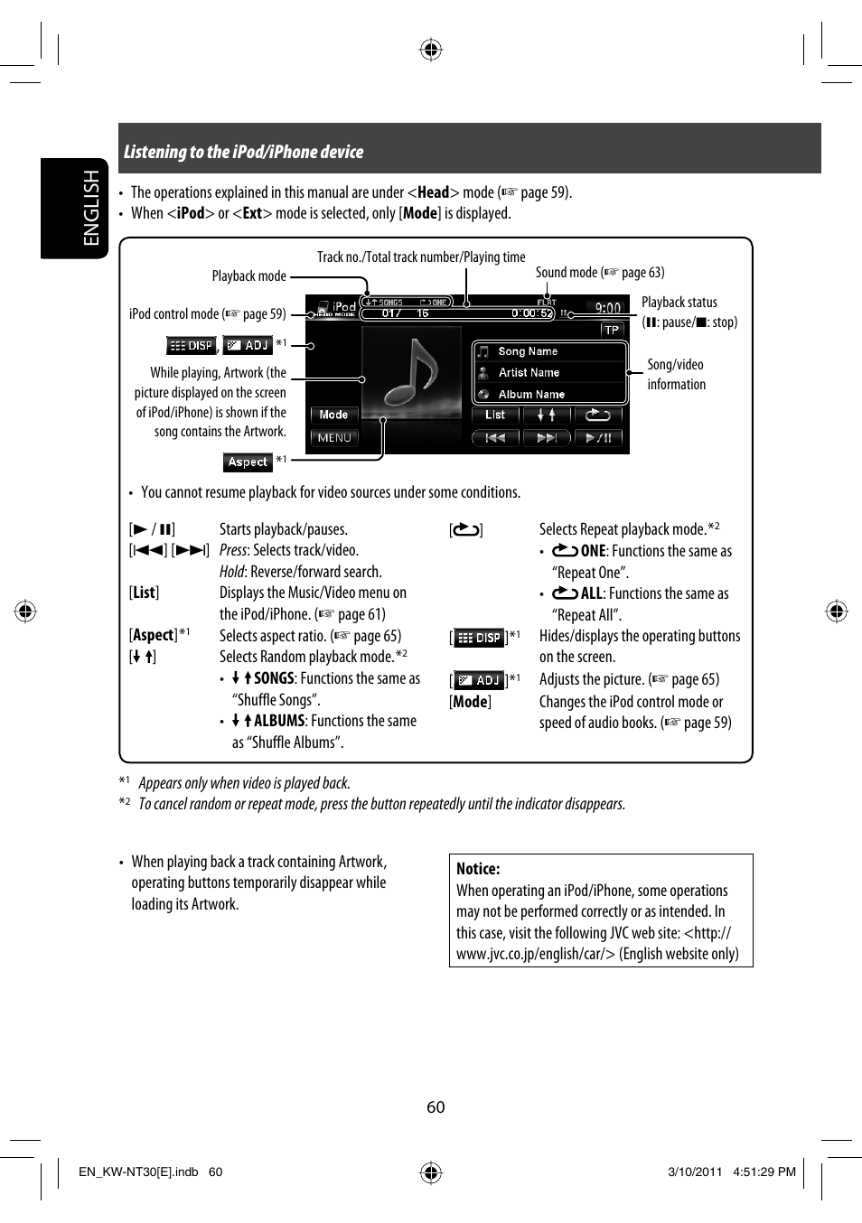 English | JVC KW-NT30 User Manual | Page 60 / 274