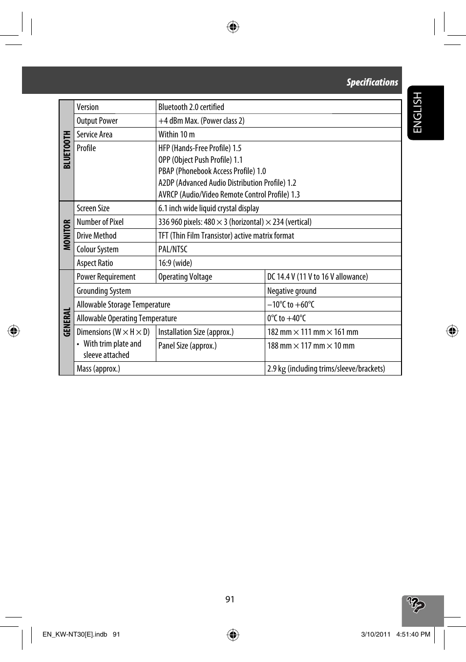 English | JVC KW-NT30 User Manual | Page 91 / 274