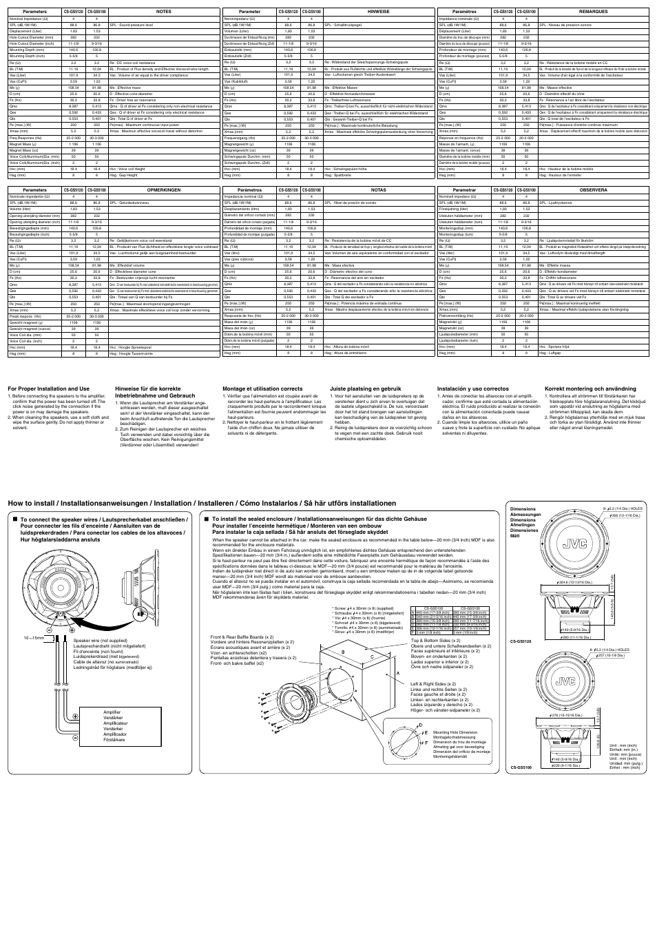 JVC CS-GS5120 User Manual | Page 2 / 2
