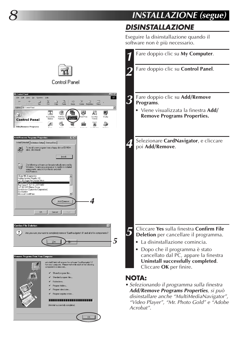 Installazione (segue) | JVC GR-DVX10 User Manual | Page 108 / 244