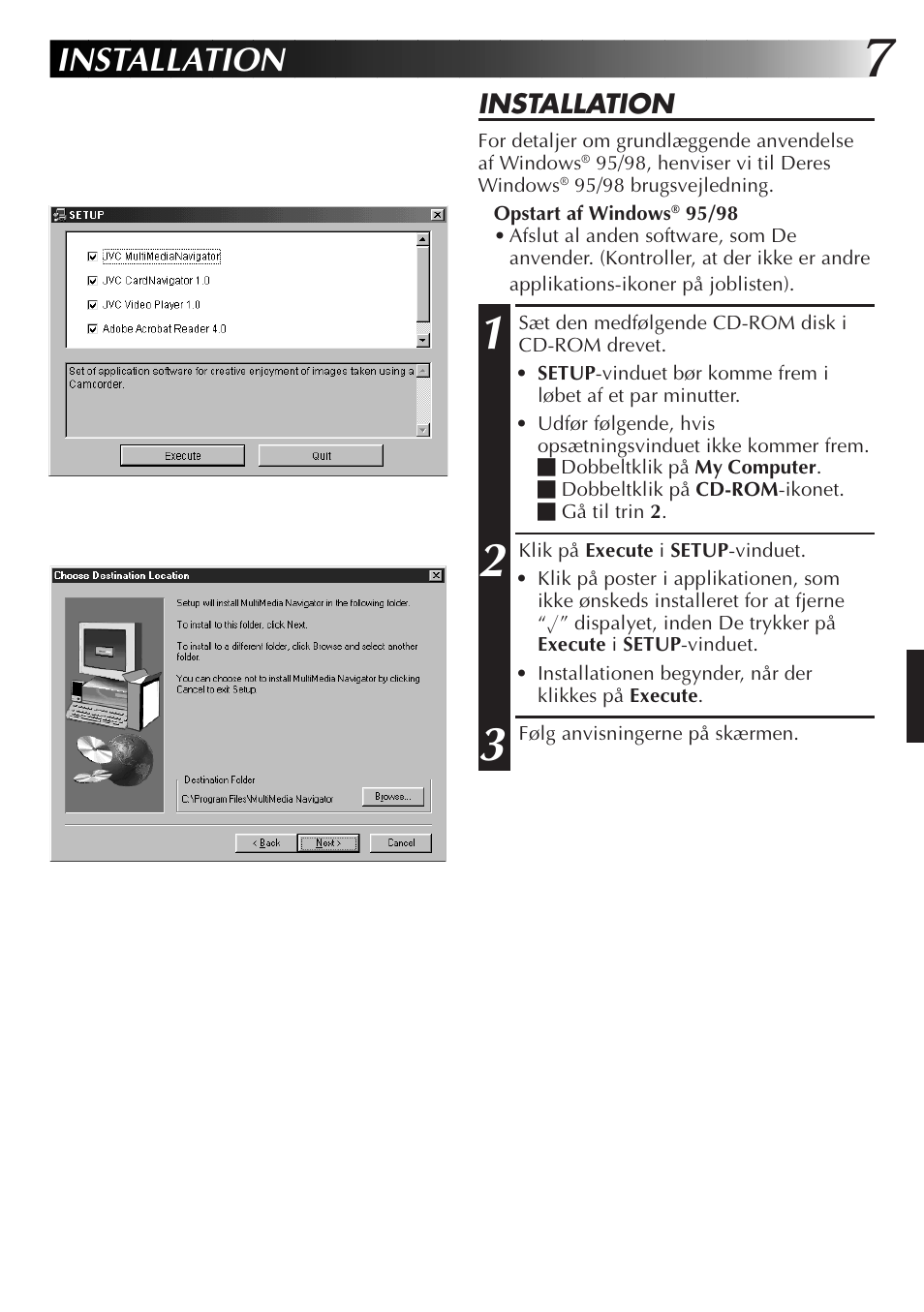 Installation | JVC GR-DVX10 User Manual | Page 127 / 244