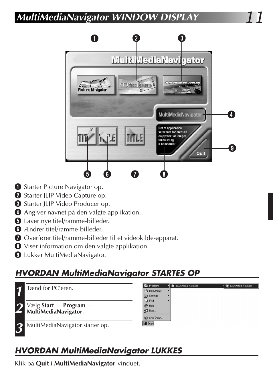 Multimedianavigator window display | JVC GR-DVX10 User Manual | Page 131 / 244