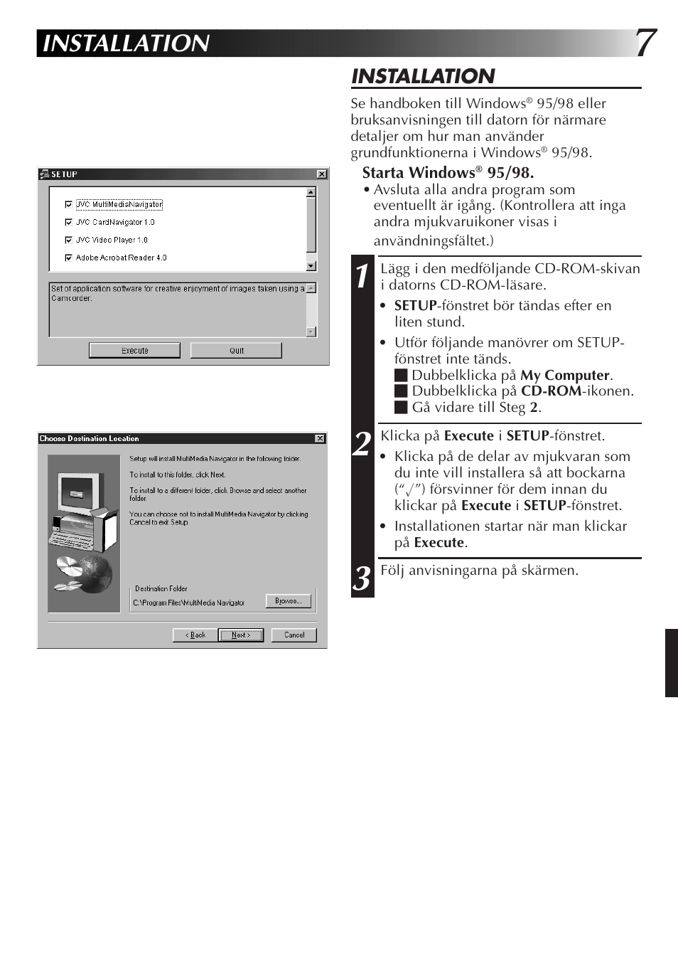 Installation | JVC GR-DVX10 User Manual | Page 167 / 244