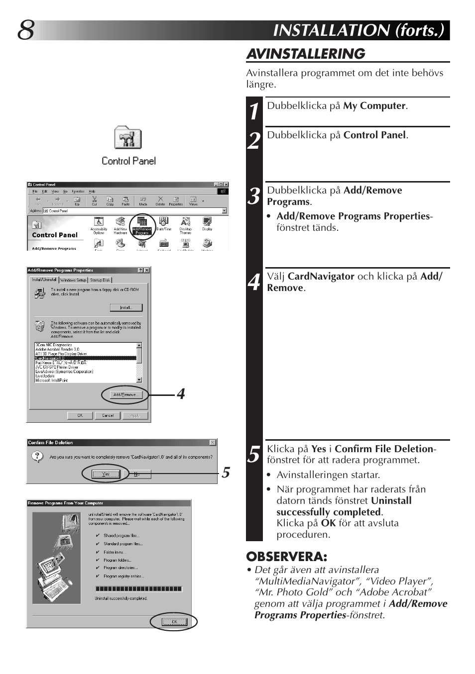 Installation (forts.) | JVC GR-DVX10 User Manual | Page 168 / 244