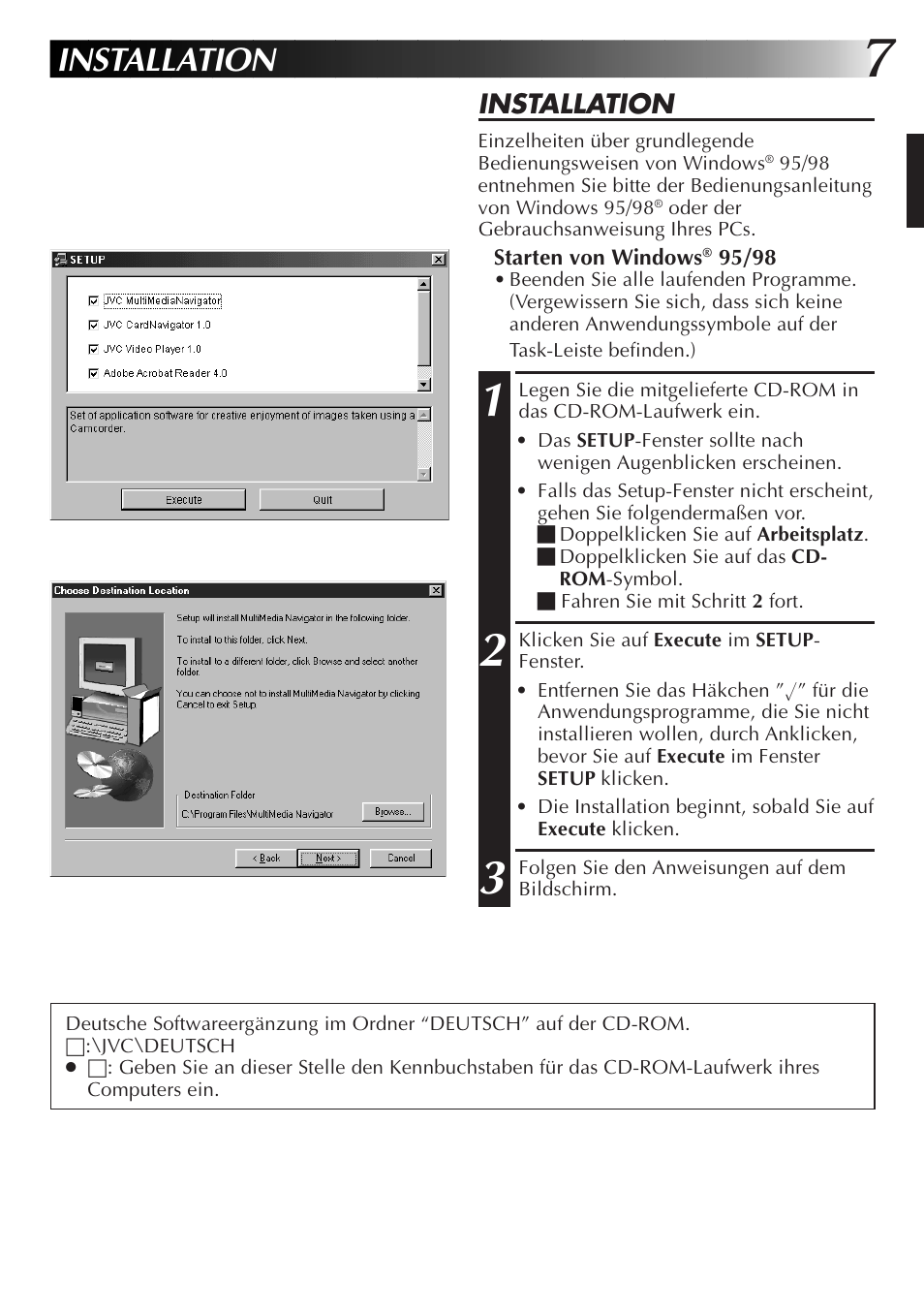 Installation | JVC GR-DVX10 User Manual | Page 27 / 244