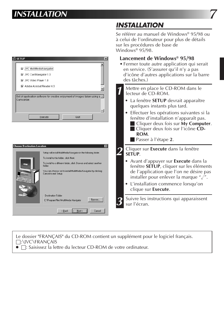 Installation | JVC GR-DVX10 User Manual | Page 47 / 244