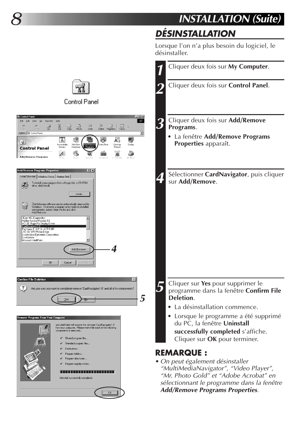 Installation (suite) | JVC GR-DVX10 User Manual | Page 48 / 244