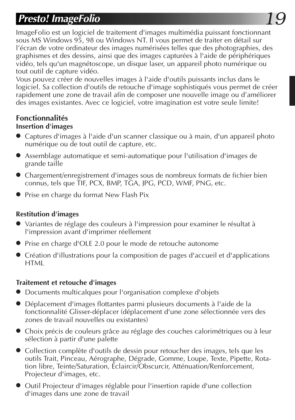 Presto! imagefolio | JVC GR-DVX10 User Manual | Page 59 / 244