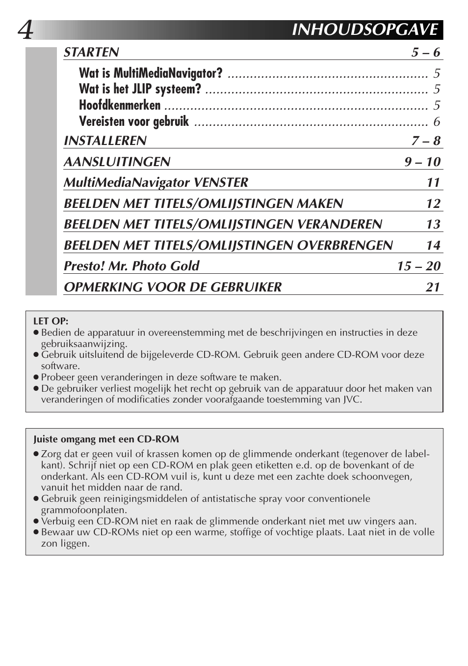 Inhoudsopgave | JVC GR-DVX10 User Manual | Page 64 / 244