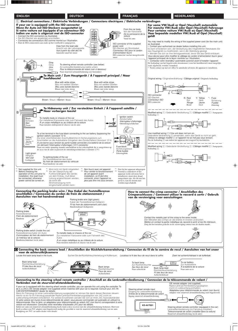 JVC KD-AV7001 User Manual | Page 4 / 6