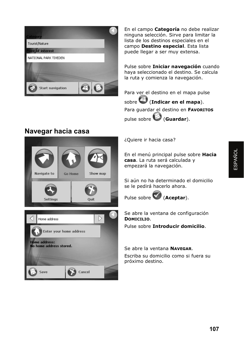 Navegar hacia casa | JVC KV-PX501 User Manual | Page 107 / 219