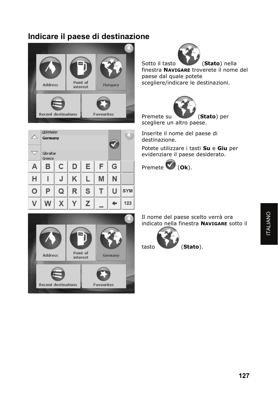 Indicare il paese di destinazione | JVC KV-PX501 User Manual | Page 127 / 219