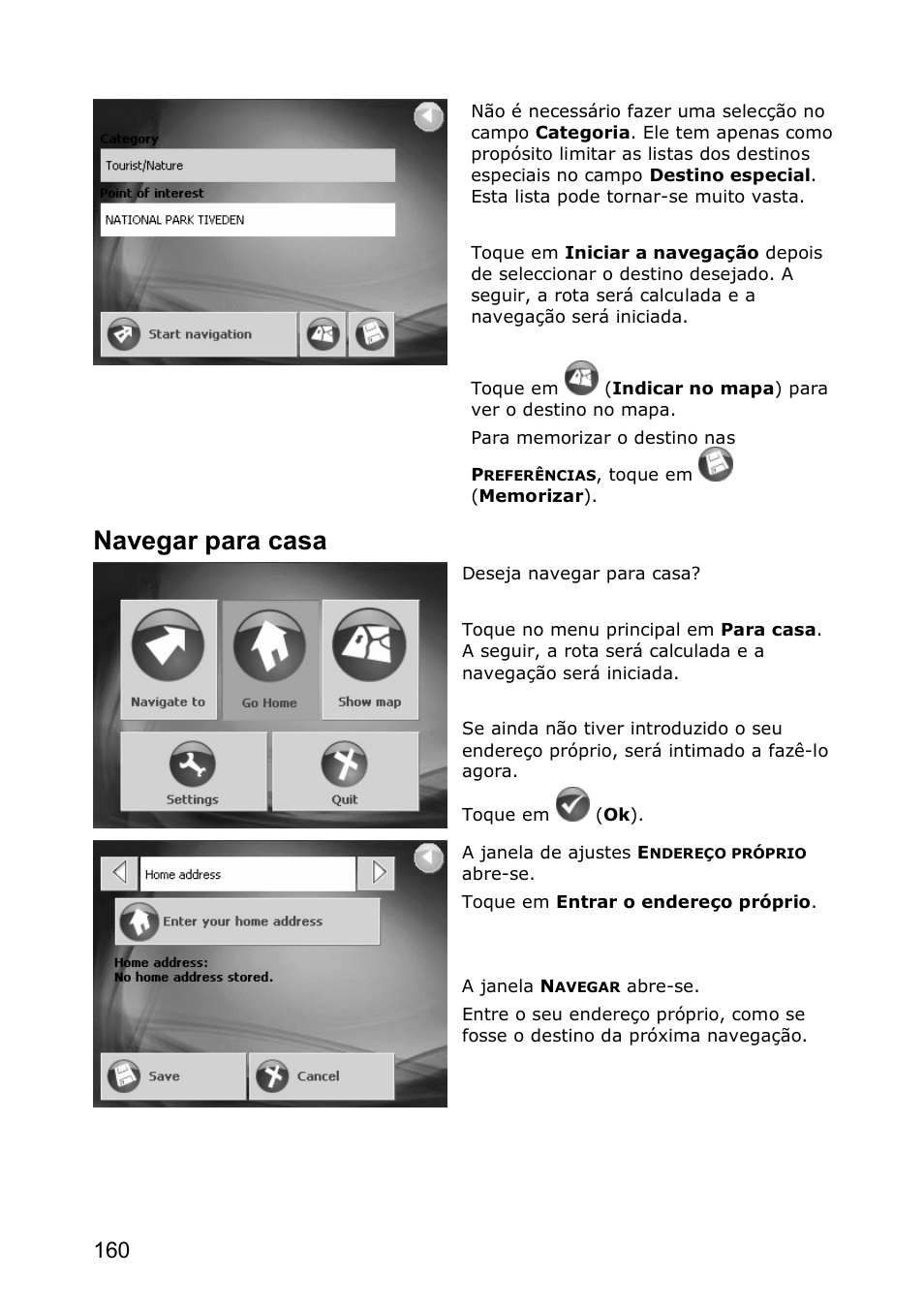 Navegar para casa | JVC KV-PX501 User Manual | Page 160 / 219