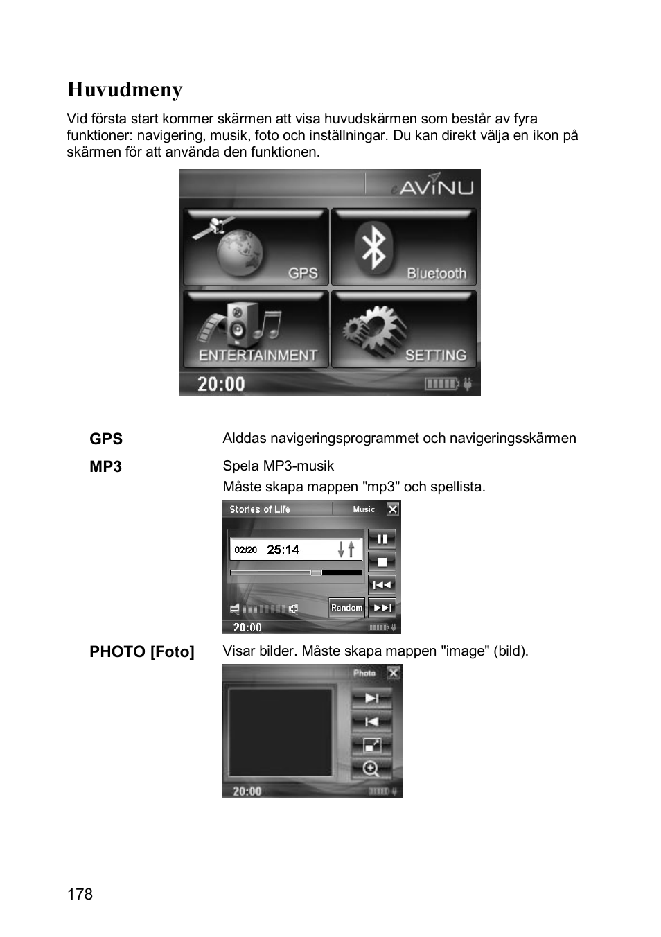 Huvudmeny | JVC KV-PX501 User Manual | Page 178 / 219