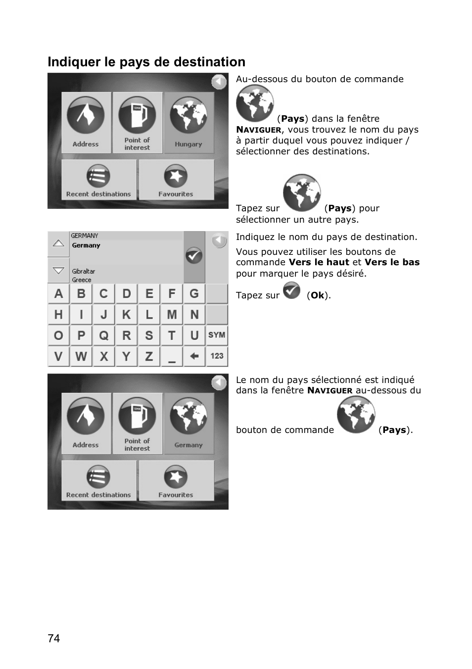 Indiquer le pays de destination | JVC KV-PX501 User Manual | Page 74 / 219