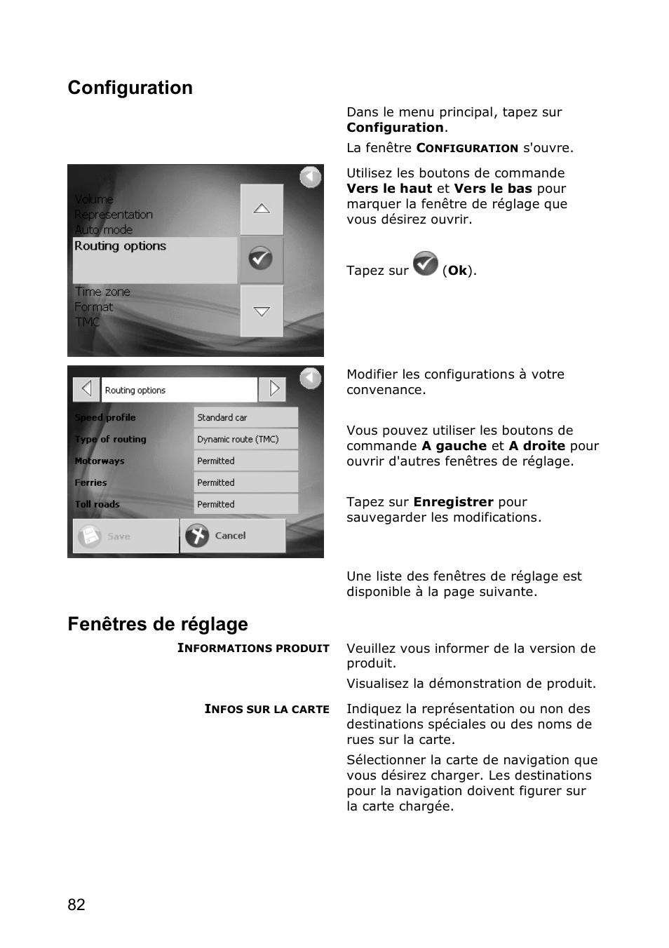 Configuration, Fenêtres de réglage | JVC KV-PX501 User Manual | Page 82 / 219
