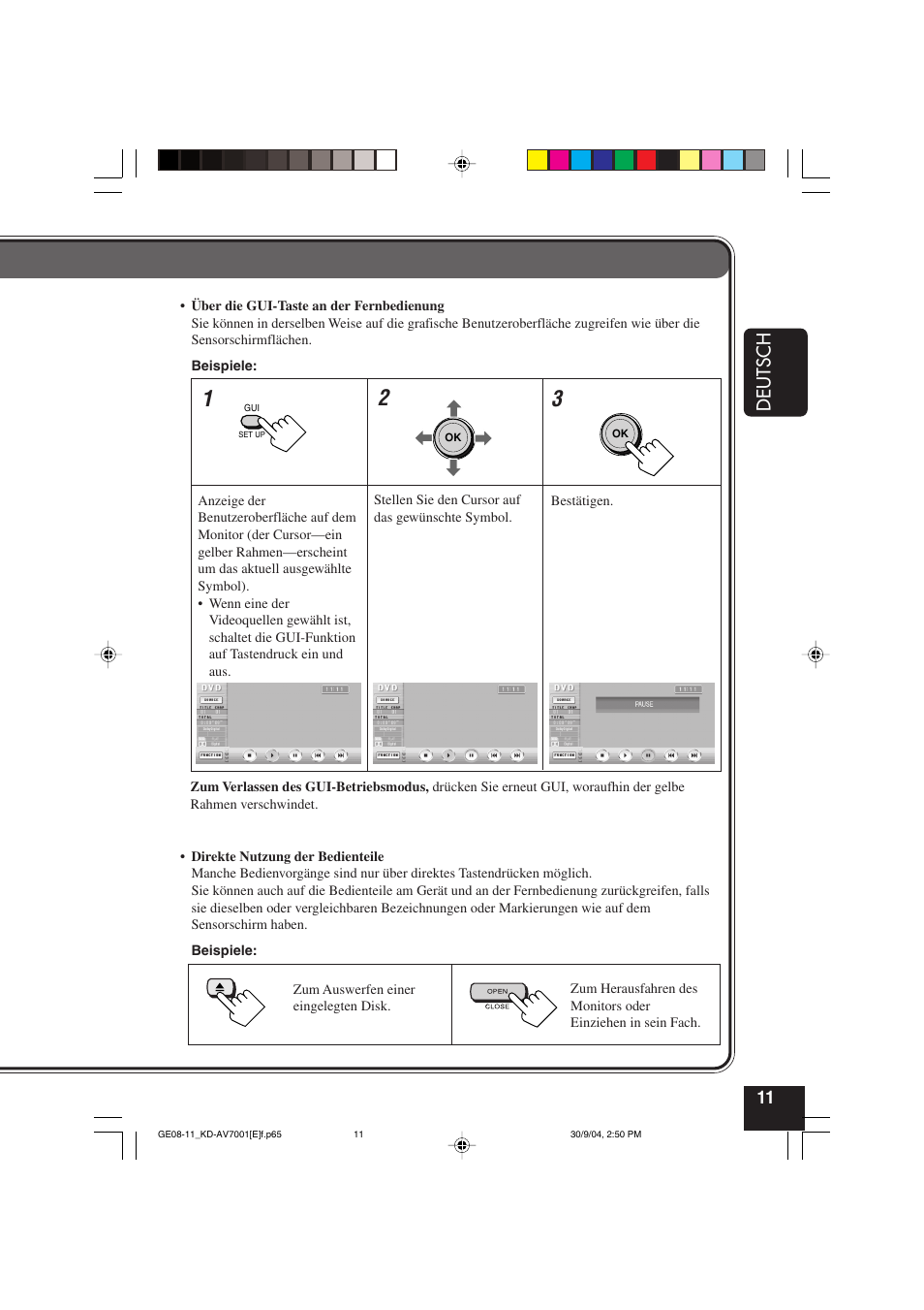 Deutsch | JVC KD-AV7001 User Manual | Page 101 / 363