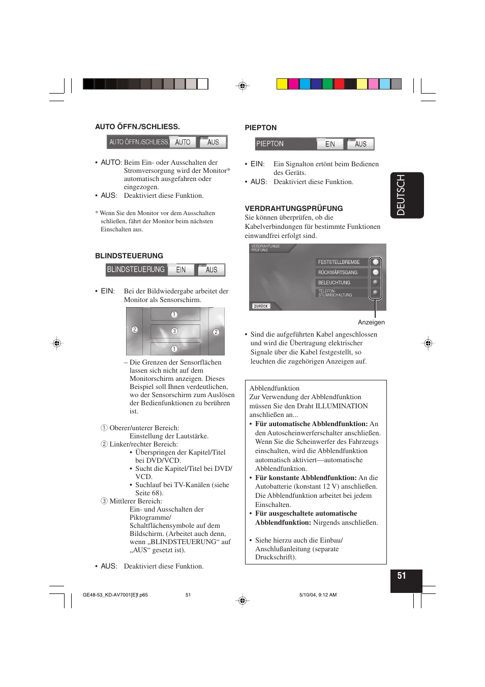 Deutsch | JVC KD-AV7001 User Manual | Page 141 / 363