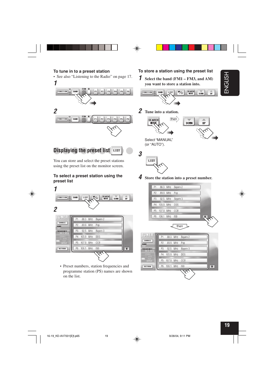 JVC KD-AV7001 User Manual | Page 19 / 363