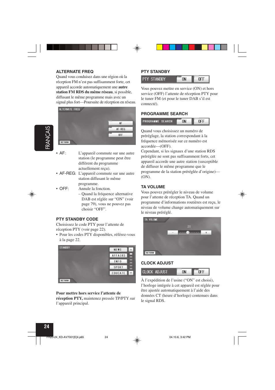 Français | JVC KD-AV7001 User Manual | Page 204 / 363