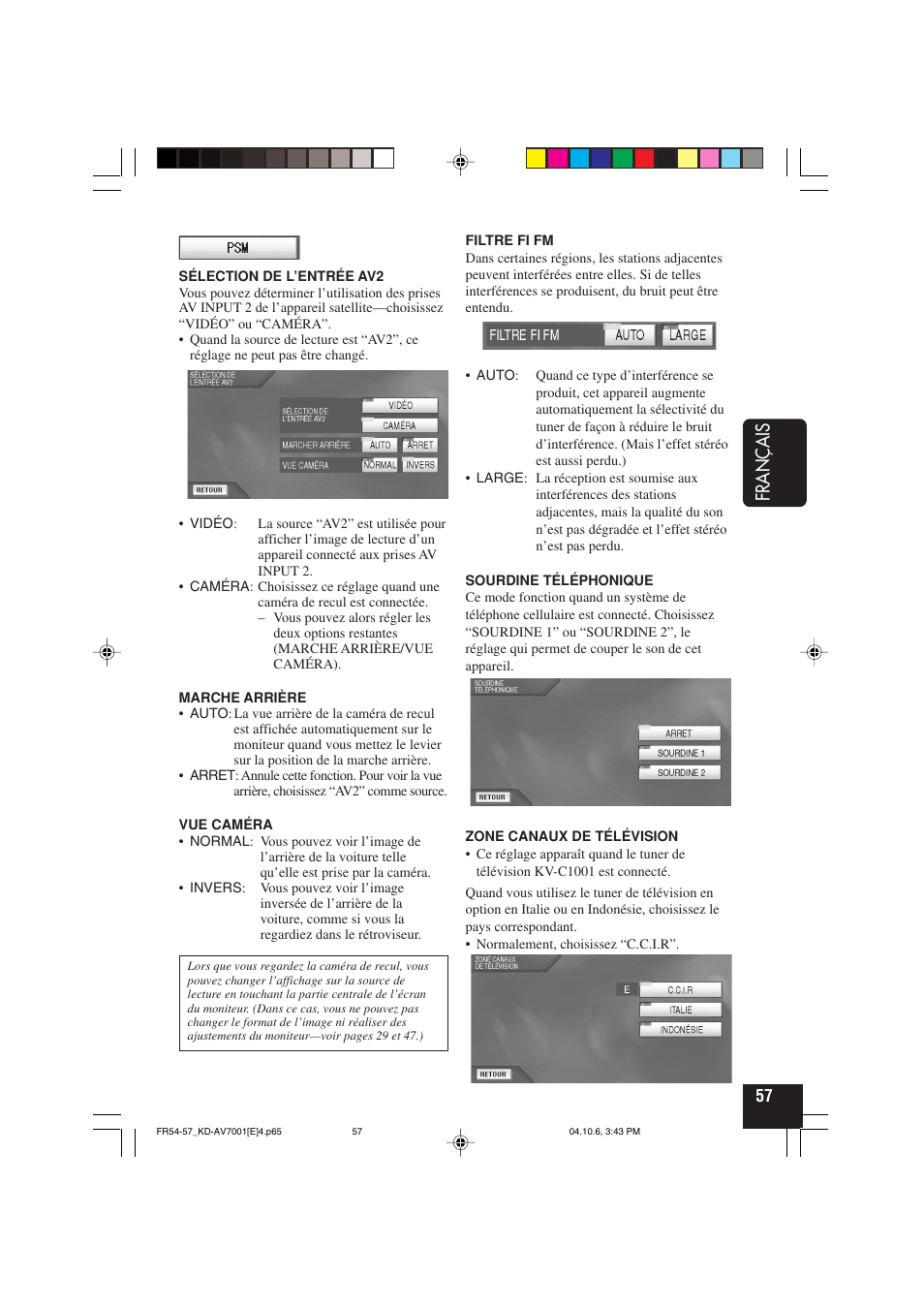 Français | JVC KD-AV7001 User Manual | Page 237 / 363