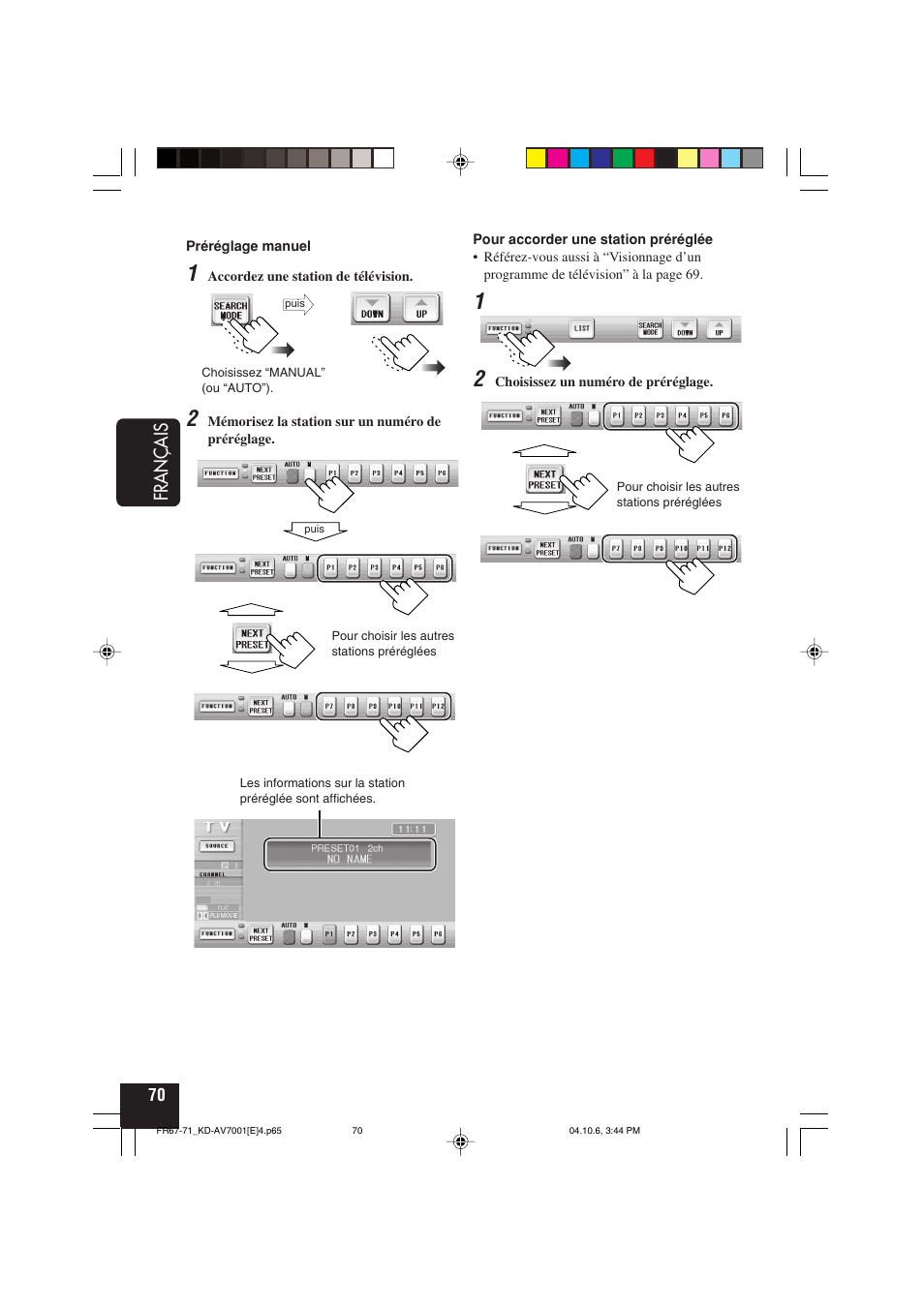 Français | JVC KD-AV7001 User Manual | Page 250 / 363