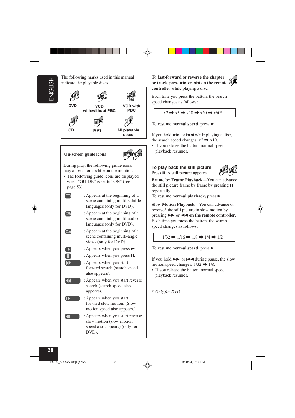 English | JVC KD-AV7001 User Manual | Page 28 / 363