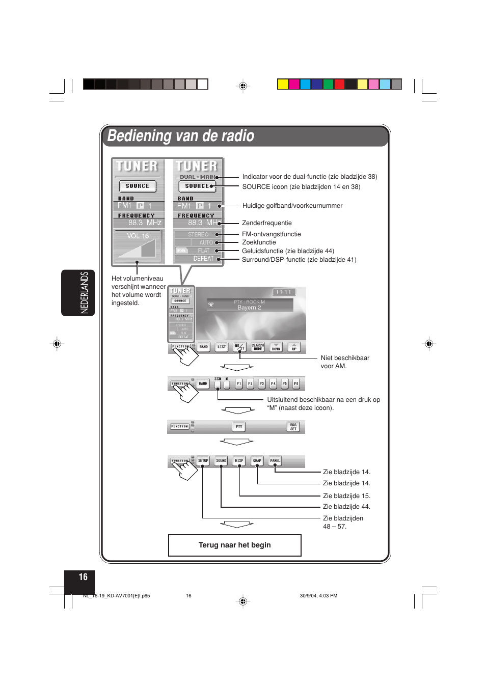 Bediening van de radio, Nederlands | JVC KD-AV7001 User Manual | Page 286 / 363